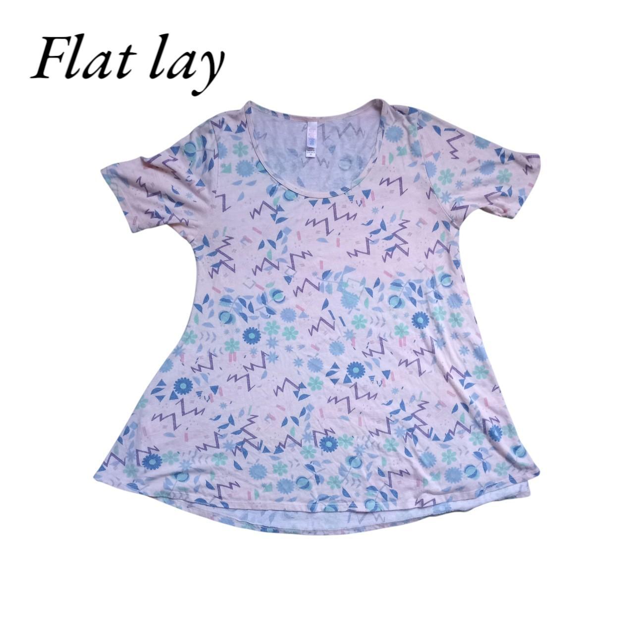 T-shirt | Women's Multicolor Abstract Floral Soft Top XS