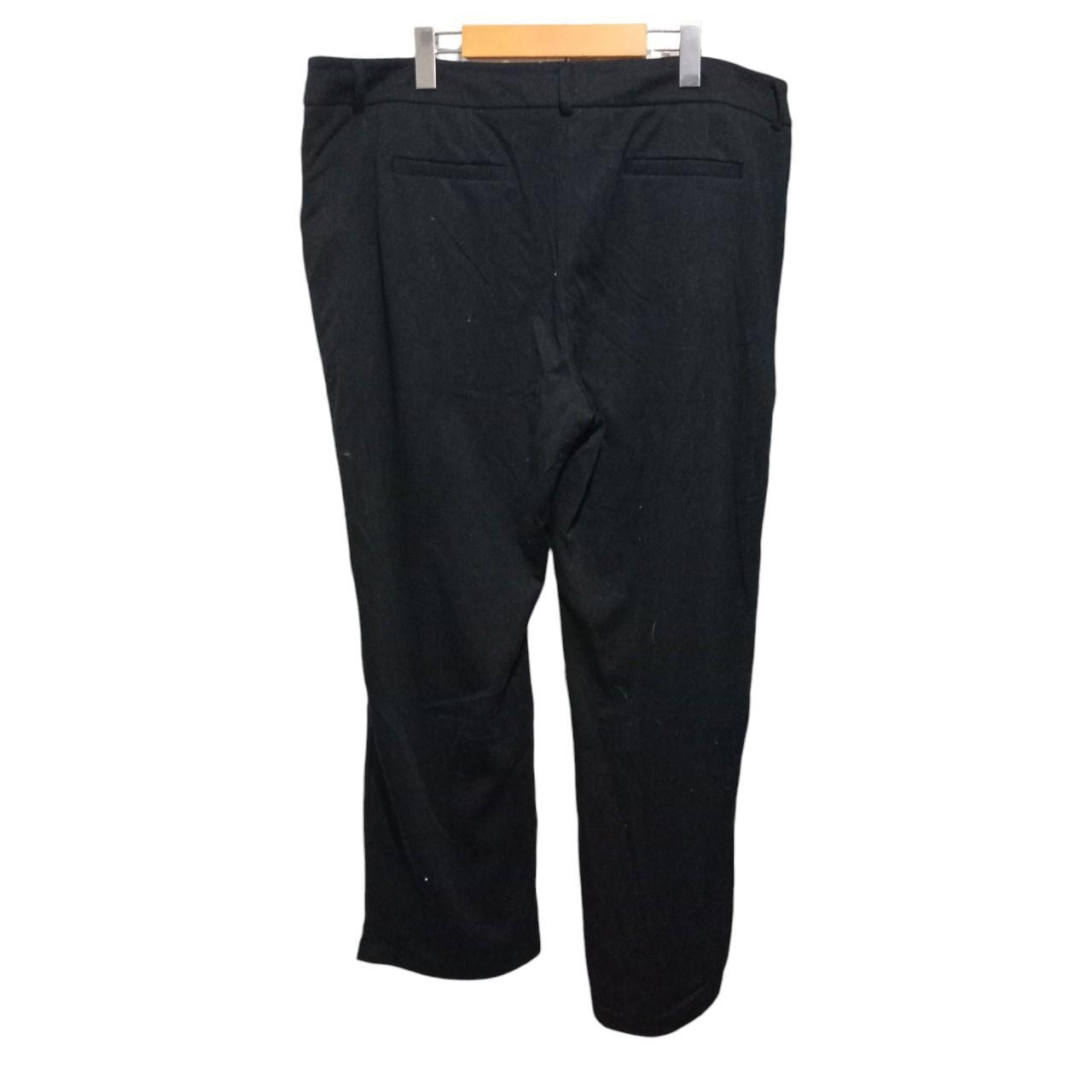 Trousers | Women Relaxed Fit Bkack Slacks XXL