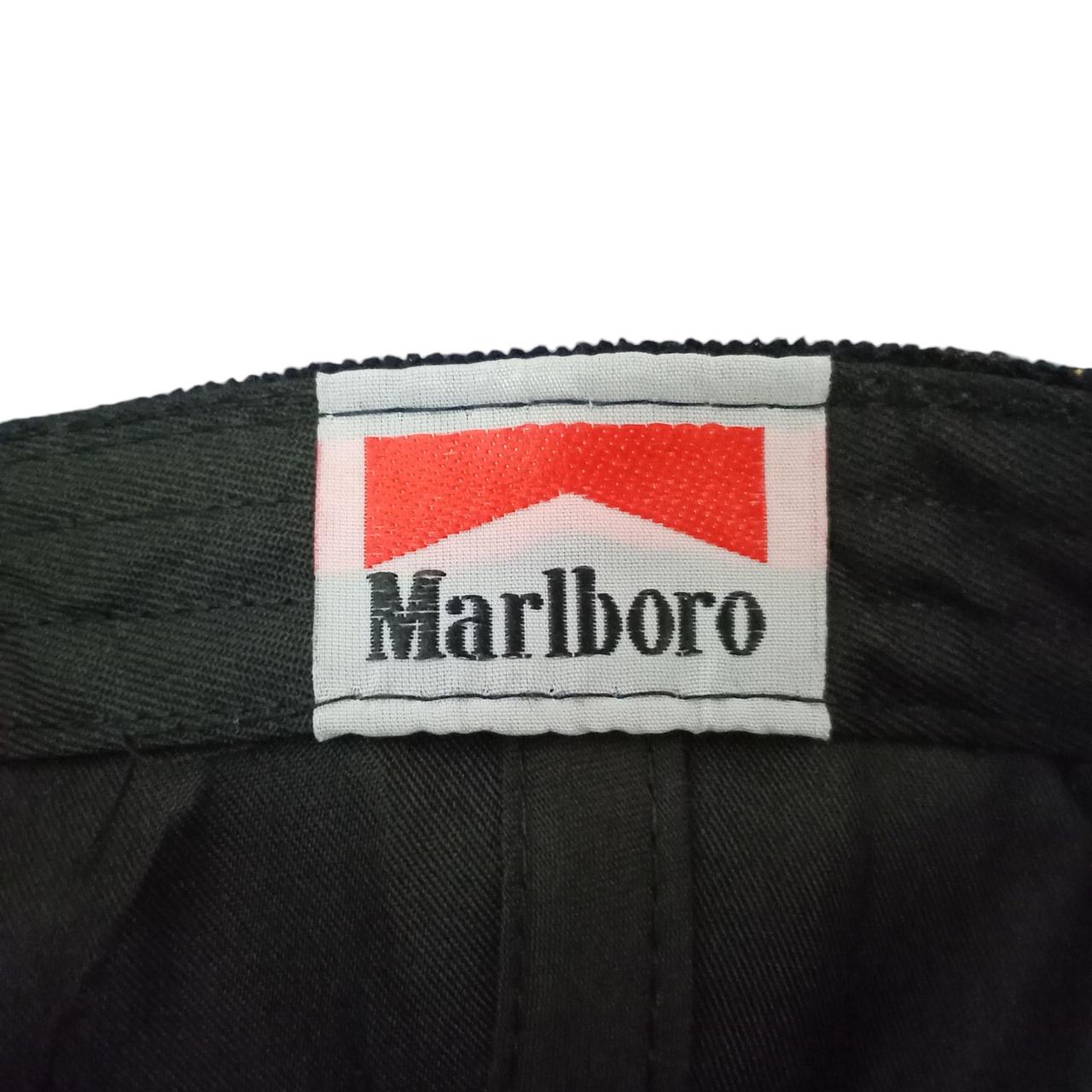 Headgear | Marlboro Corduroy Unique Black & Red Snapback Cap