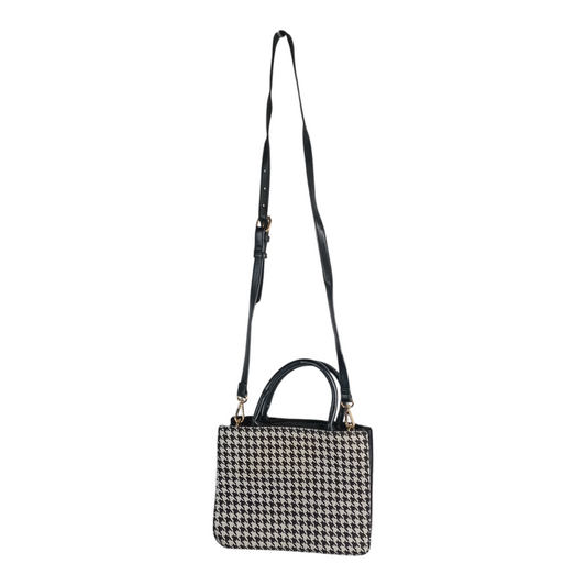 Bag | Women Houndstooth DUSTO Handbag with Crossbody Strap