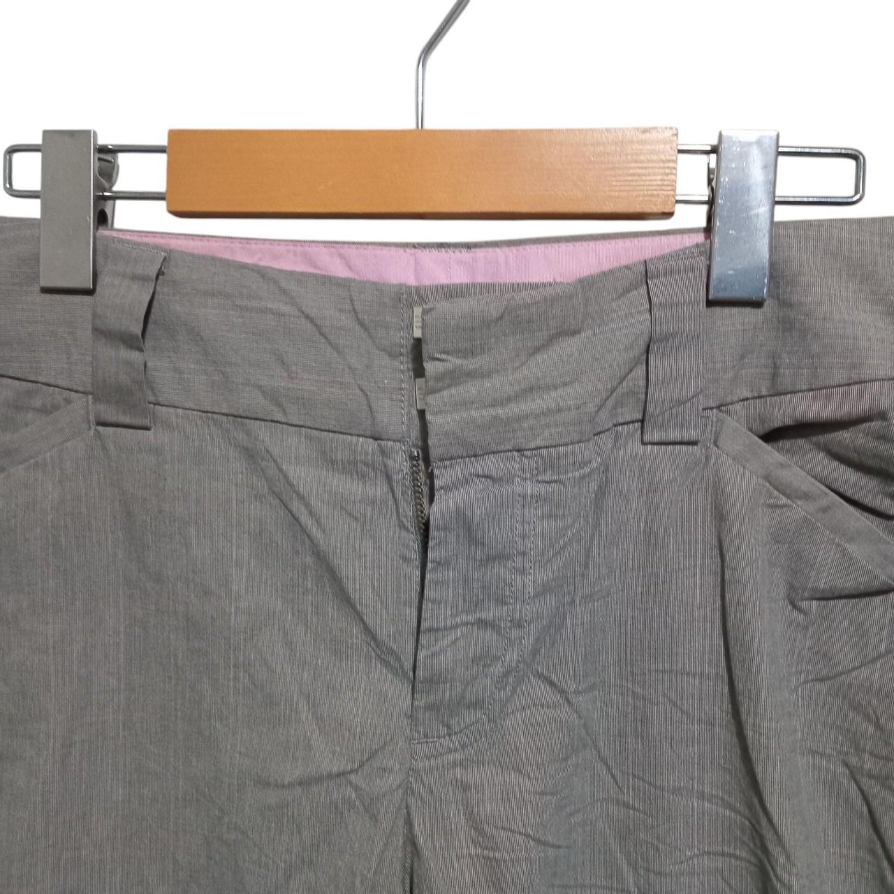 Trousers | Women Stretch Flare Curvy Pinstripe Brown Large