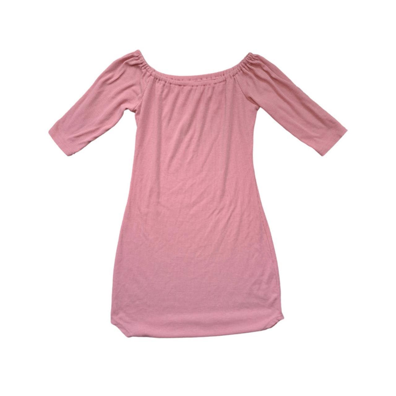 Blouse | Women Medium Pink Off-the-Shoulder Tunic Top