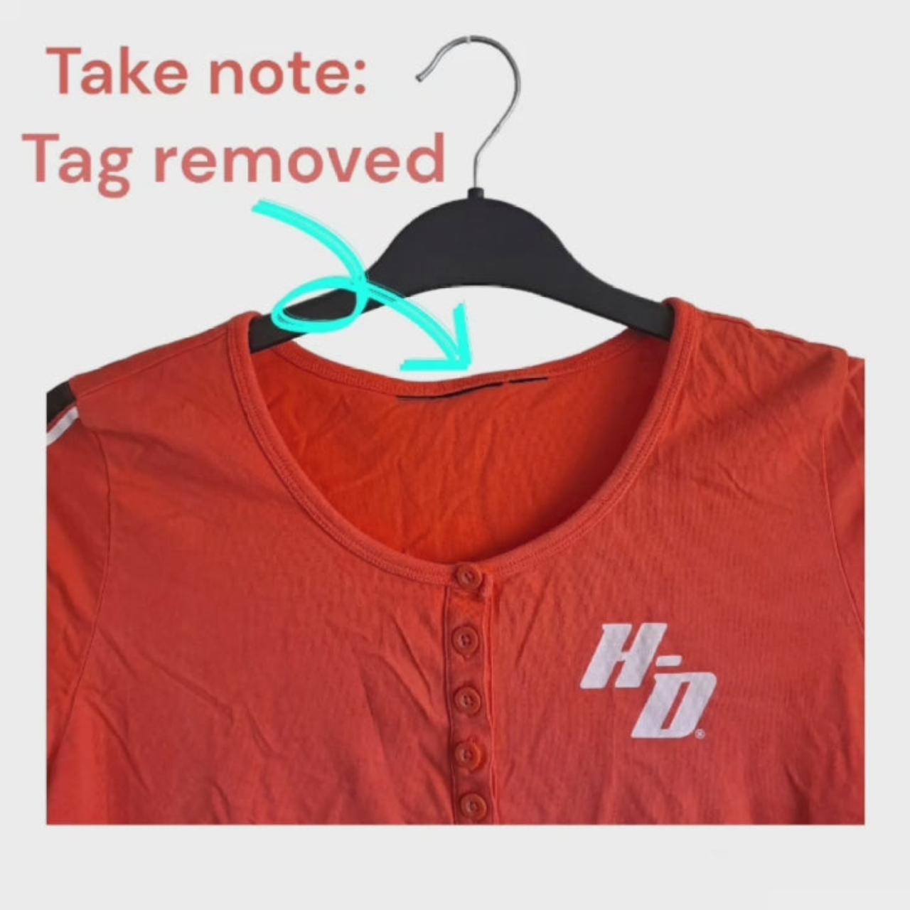 Shirt | Women Size 10 Harley Davidson Hi-vis Orange Long Sleeves