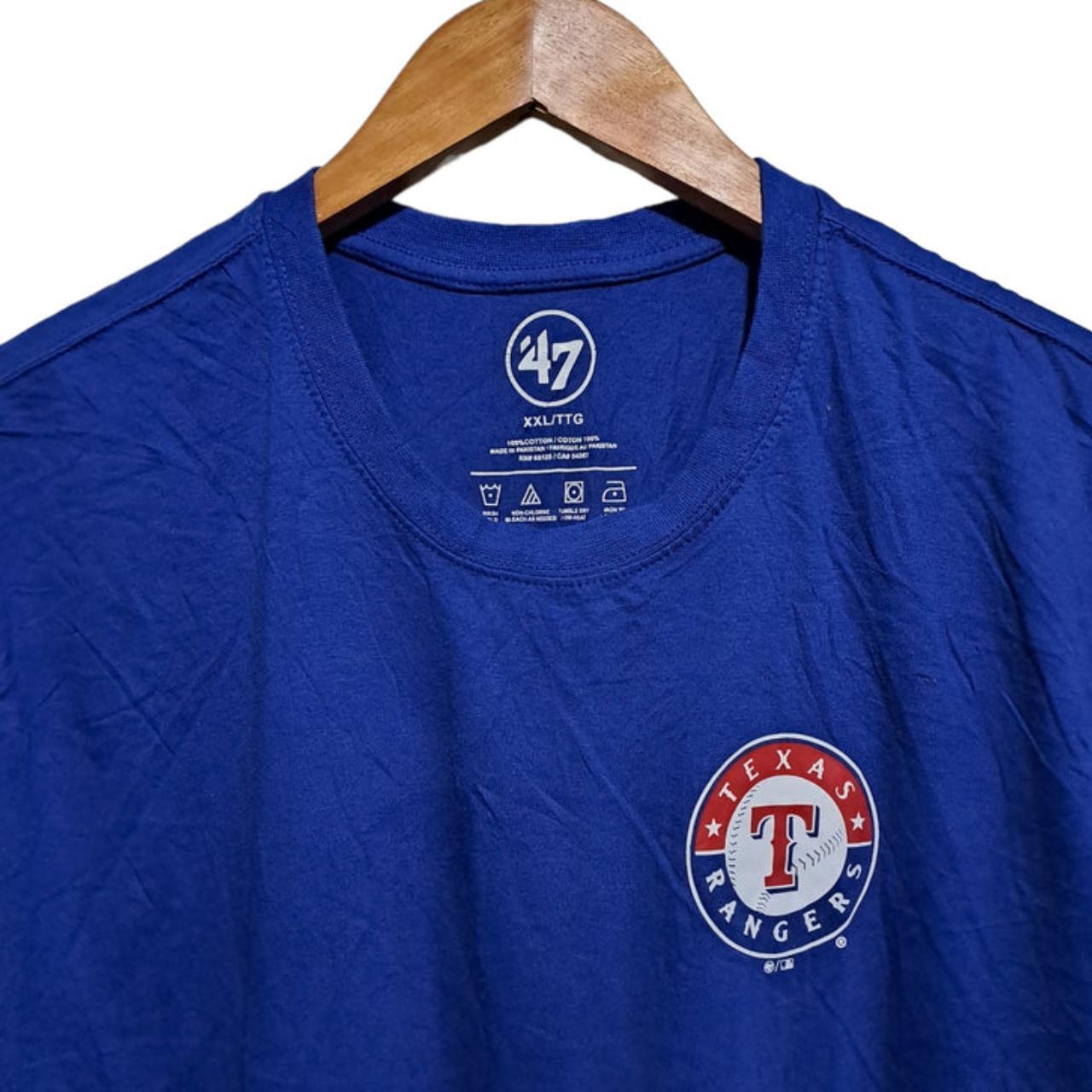T-shirt | Unisex Blue Texas Ranger Baseball Cotton Shirt XXL