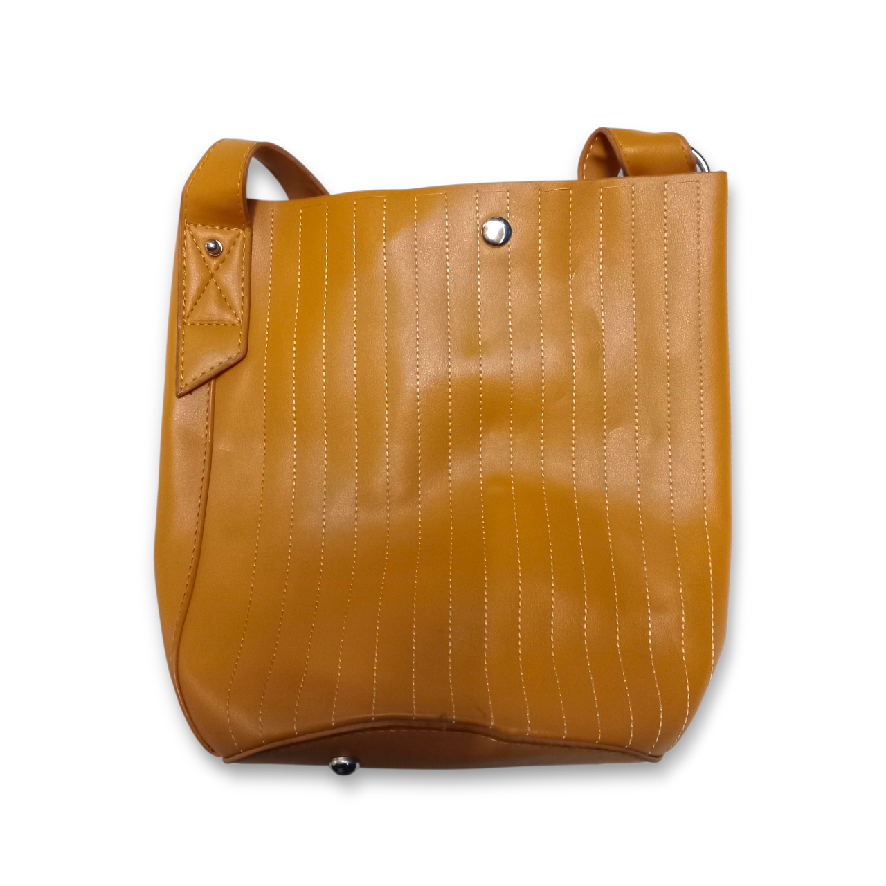 Bag | Women Bold Mustard Yellow Shoulder Bucket Bag