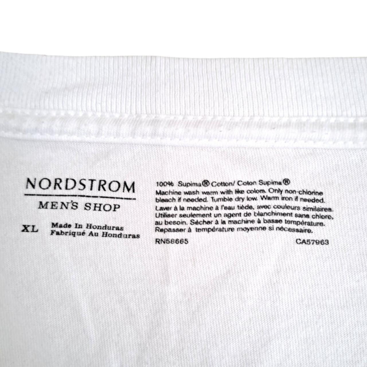 T-shirt | Men XL White V-neck Nordstrom Shirt