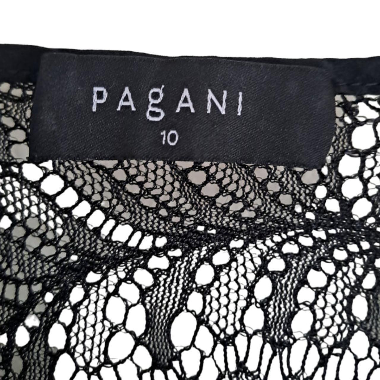 Crop Top | Women Small UK10 Pagani Black Top