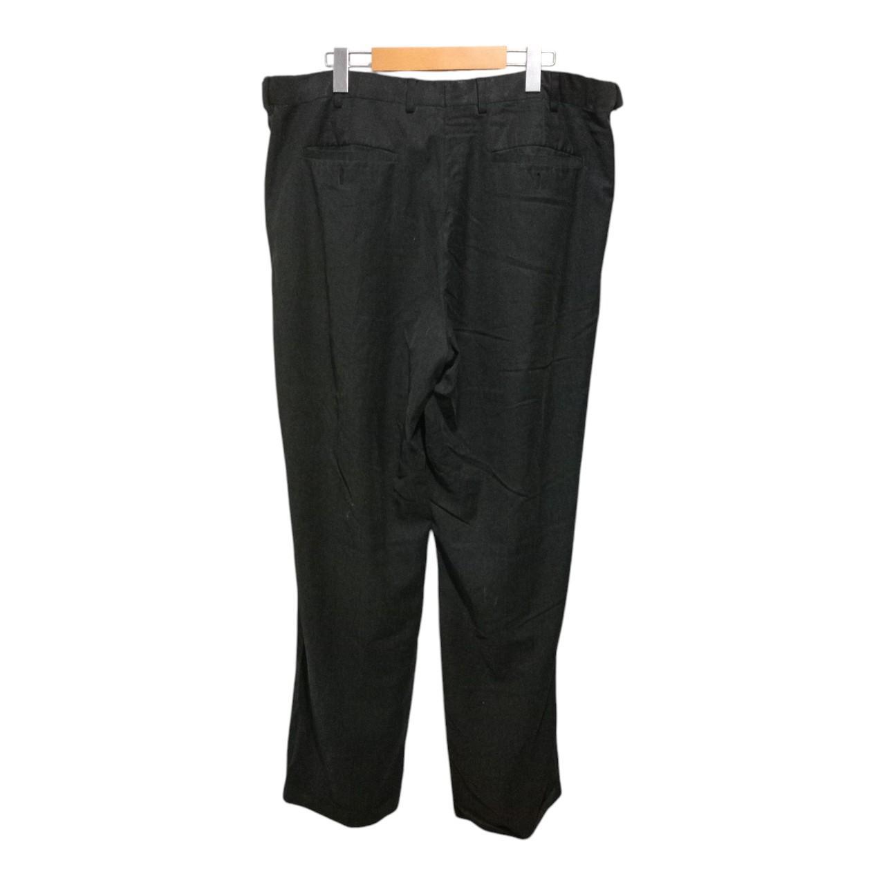Trousers | Men Classic Fit Black Formal Slacks Large