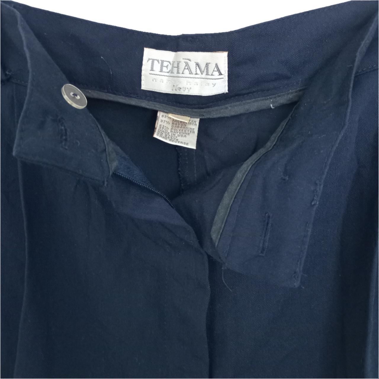 Trousers | Women Medium UK 12 Navy Semi-Baggy Slacks