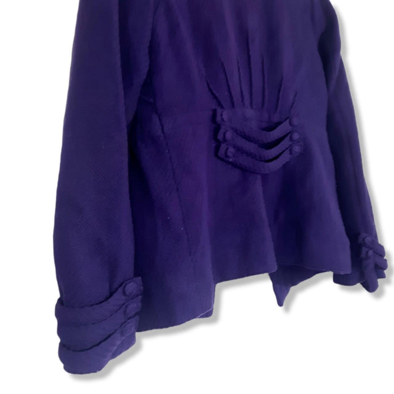Jacket | Women XS Knitted Top Purple Cardigan