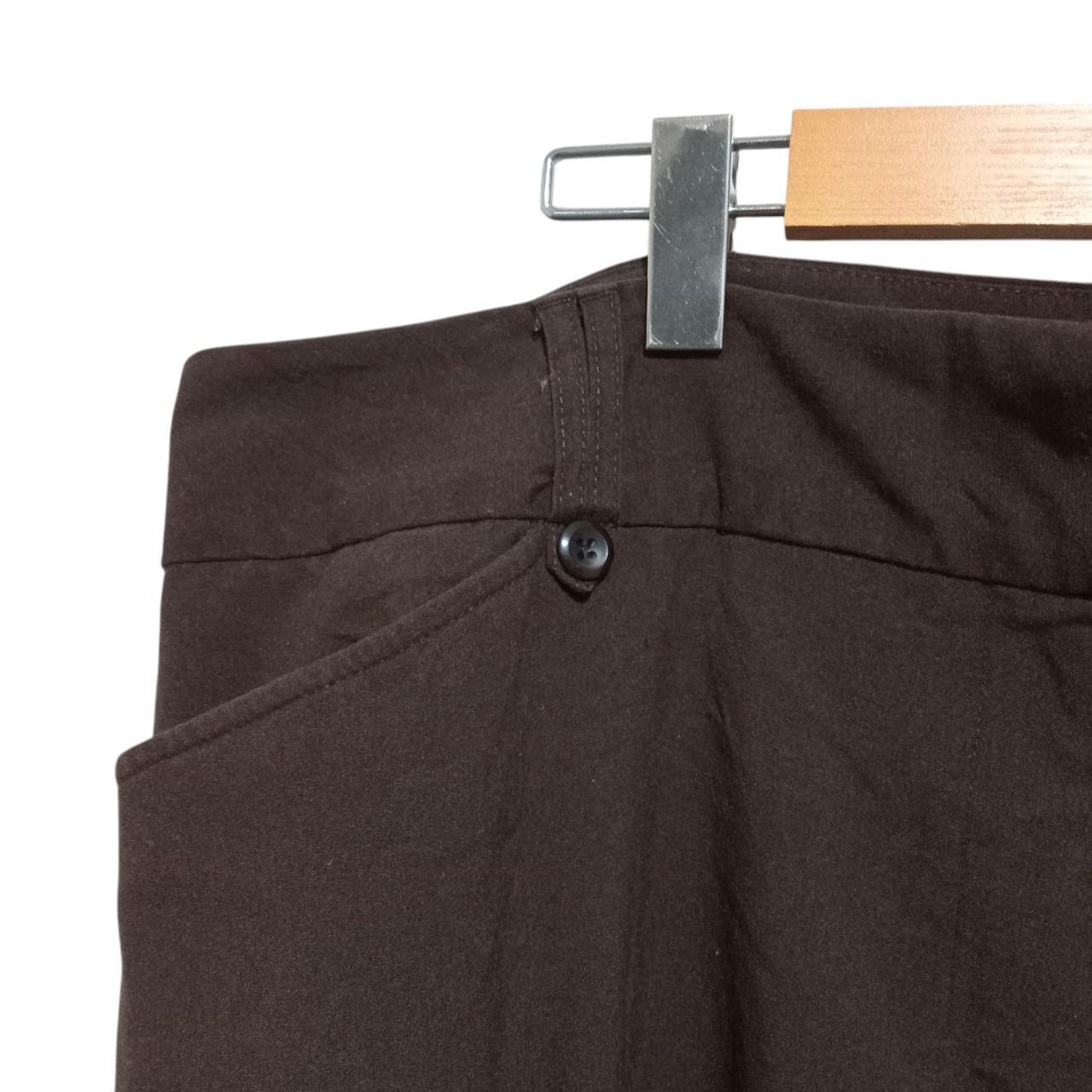 Trousers-Capri | Women XXL Dark Brown Soft Pants