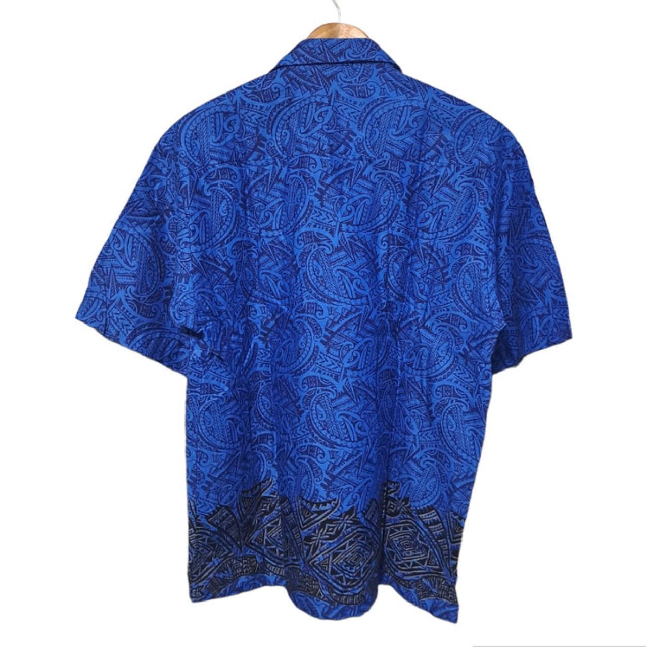 Polo Shirt | Men XL Short Sleeve Blue Island Shirt