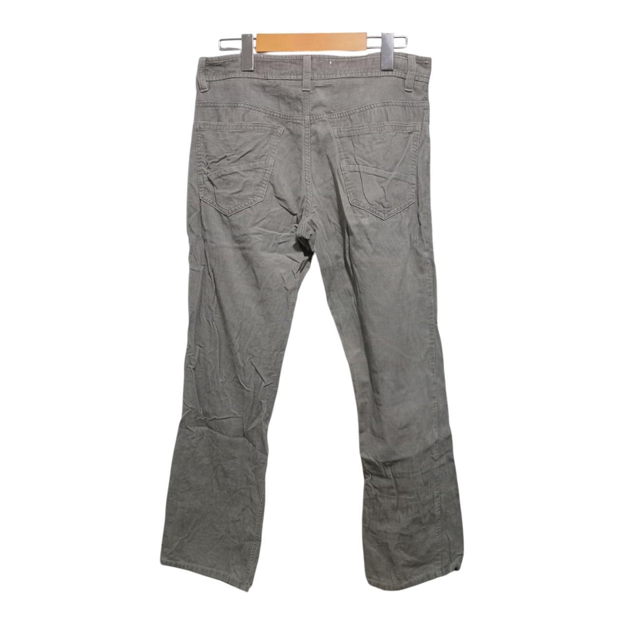 Trousers | Men Grey Corduroy Slim Fit Pants Small