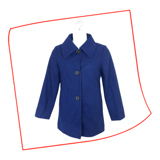 Coat | Women Blue Wool Size 12 Medium