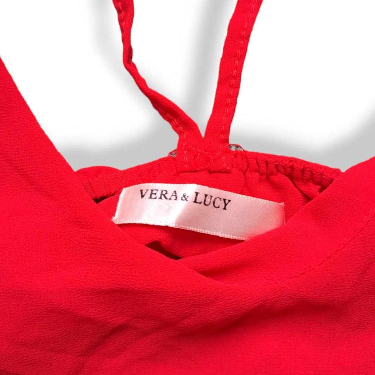 Crop Top | Women Small UK10 Cute Sexy Red Top