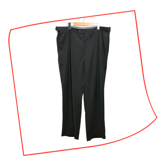 Trousers | Men Classic Fit Black Formal Slacks Large