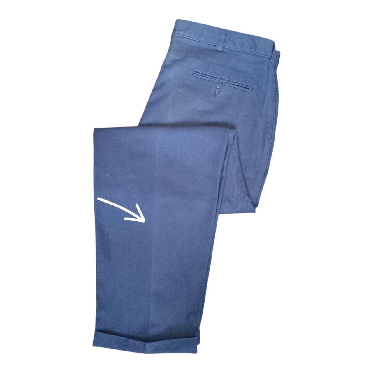 Trousers | Unisex Medium to Large Navy Slacks Classic Fit