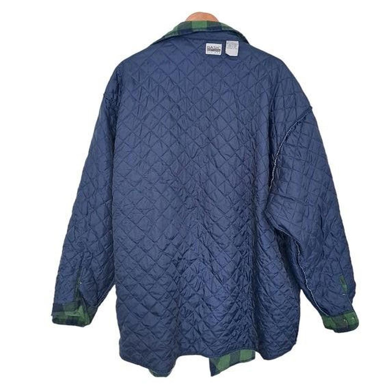 Jacket | Men 3XL Warm Button Up Checkered Quilted Coat
