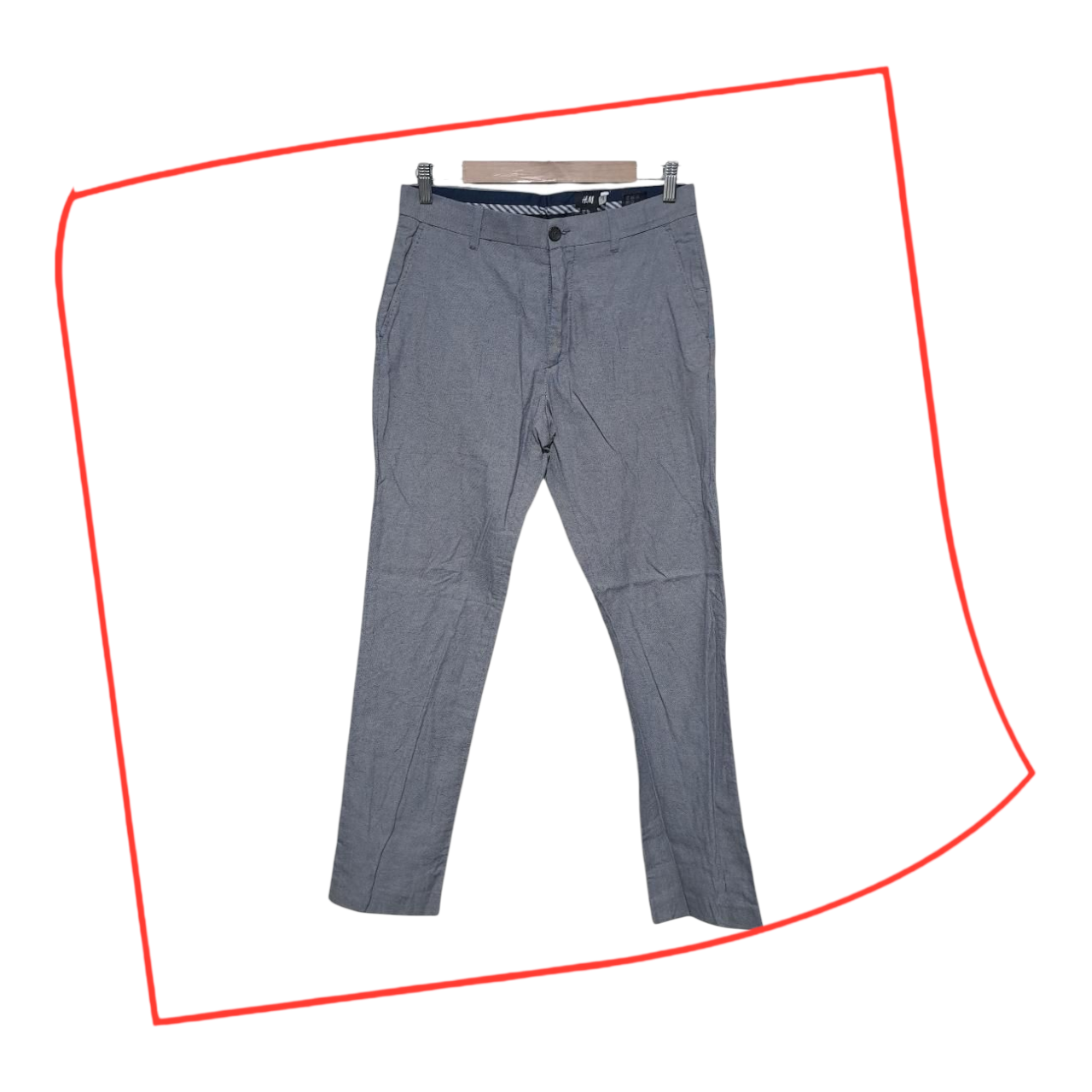 Trousers | Men's Grey Slacks Size 32R Medium Slim Fit