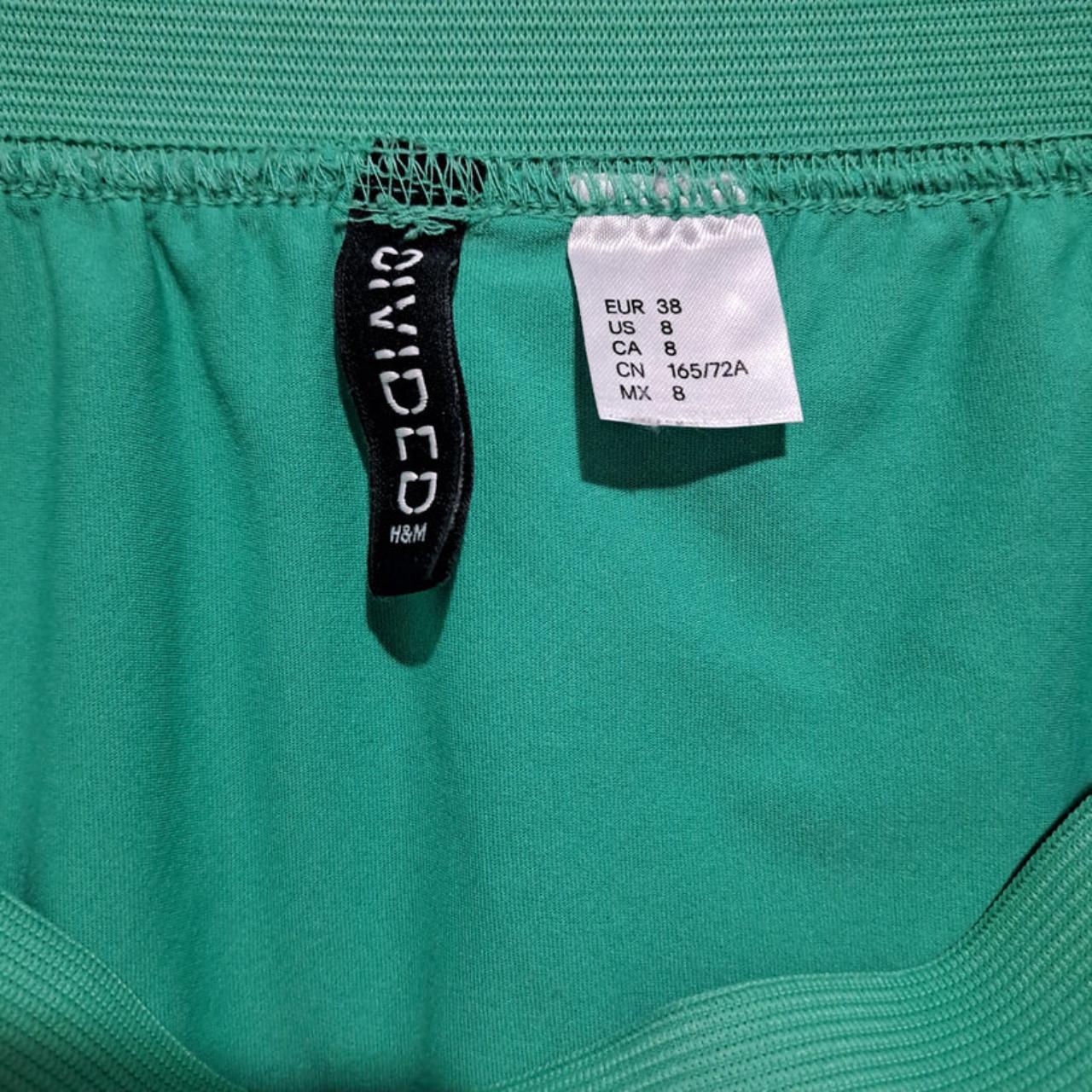 Skirt | Women UK10 H&M Green With Double Lining