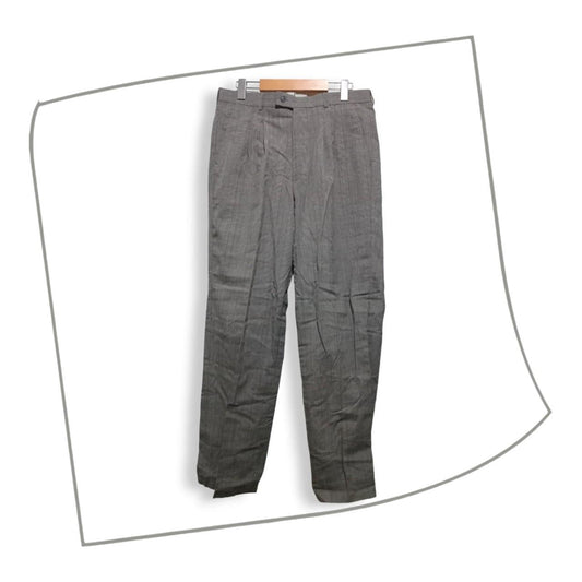 Trousers | Men Small Women Medium Brown Windowpane Pattern