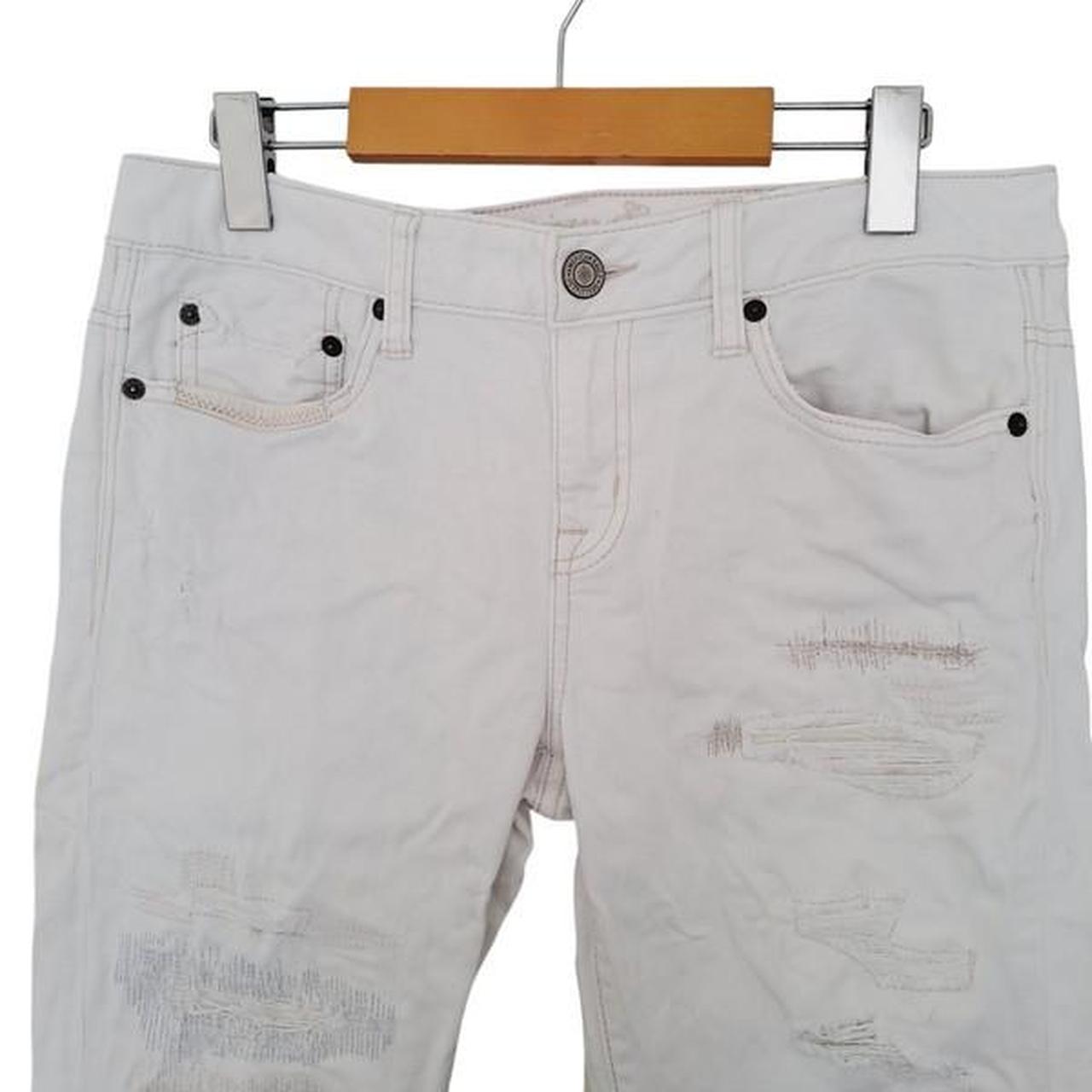 Jeans | Women Small UK8 White Tattered Jeans