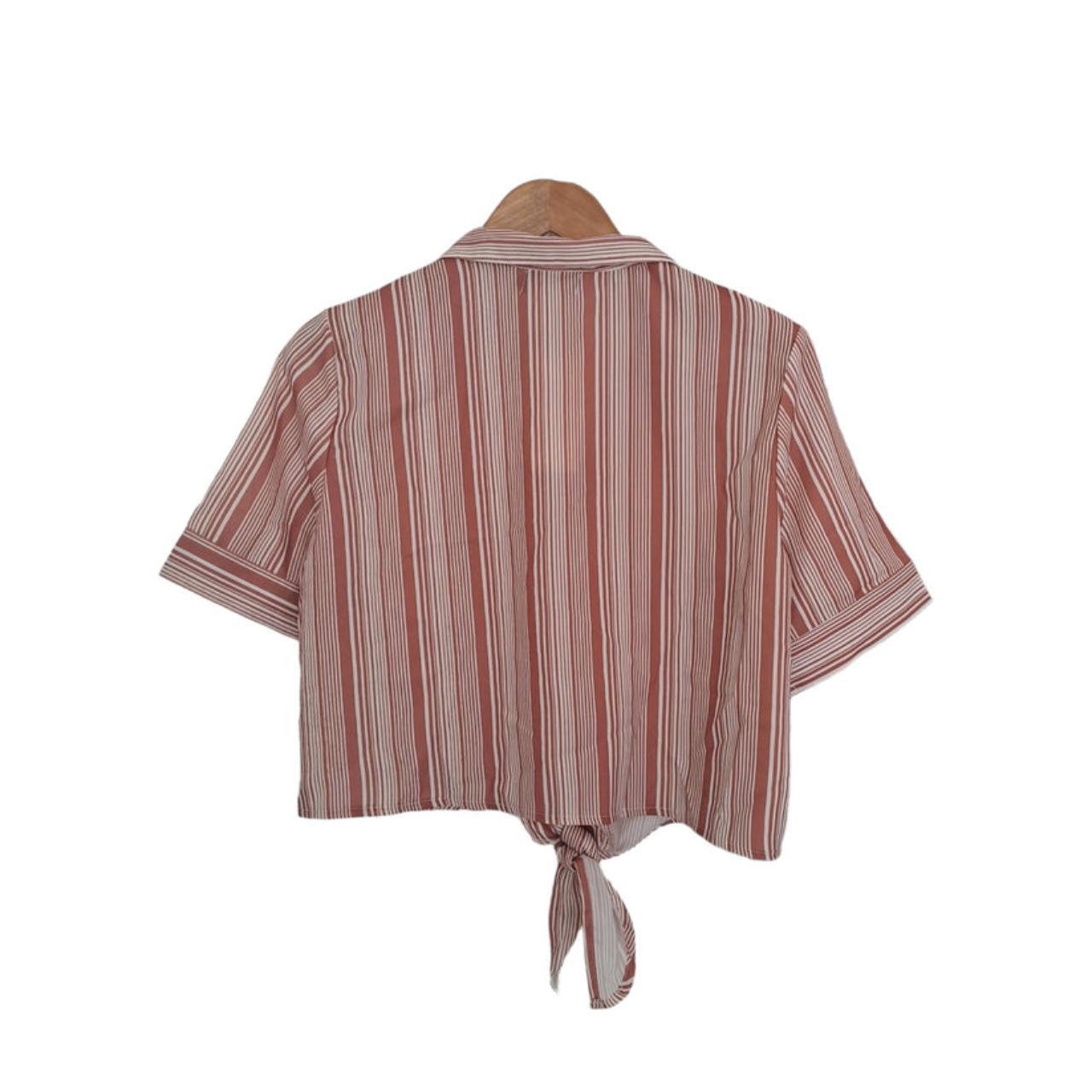 Crop Top | Women Medium UK12 Bolero Style Striped Top