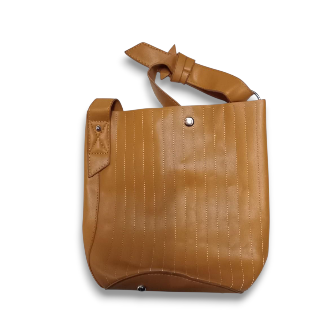 Bag | Women Bold Mustard Yellow Shoulder Bucket Bag