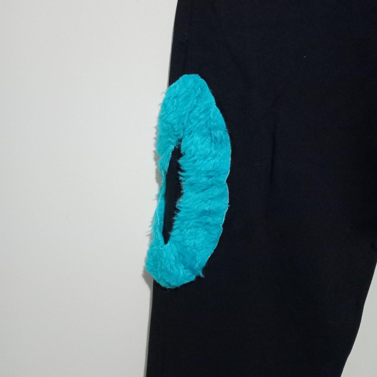 Trousers | Women Slim Fit with Turquoise "O" Design Large