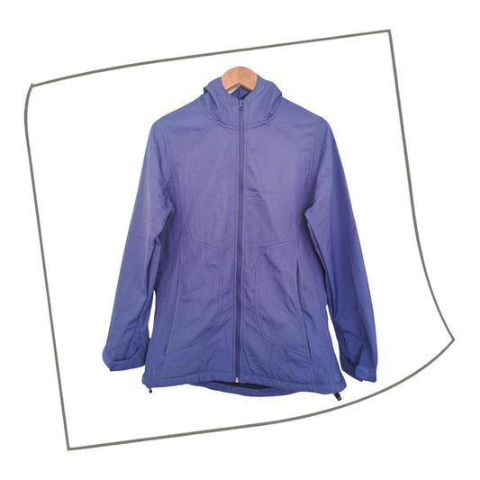 Jacket | Women Medium Purple Hooded Windbreaker