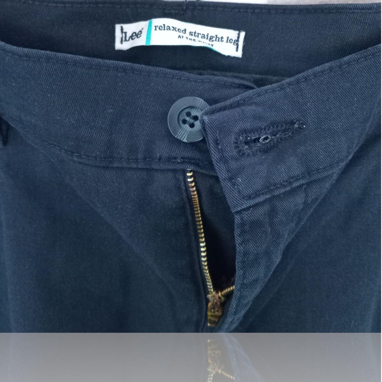 Trousers | Women 16W Medium Lee® Black Relaxed Fit Pants