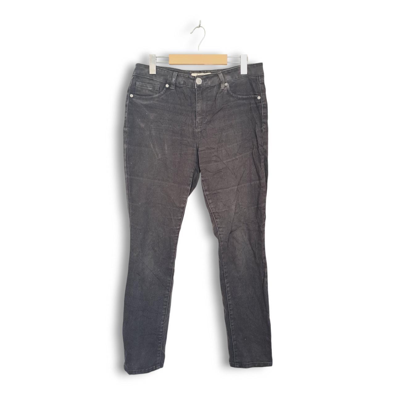 Jeans | Women Medium UK12 Vintage Black Grey Zip Fly