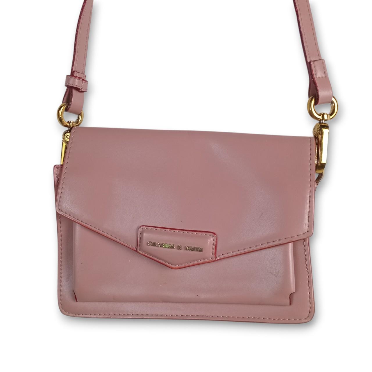 Bag | Women's Dusty Pink Chic & Versatile Charles & Keith Envelope Satchel