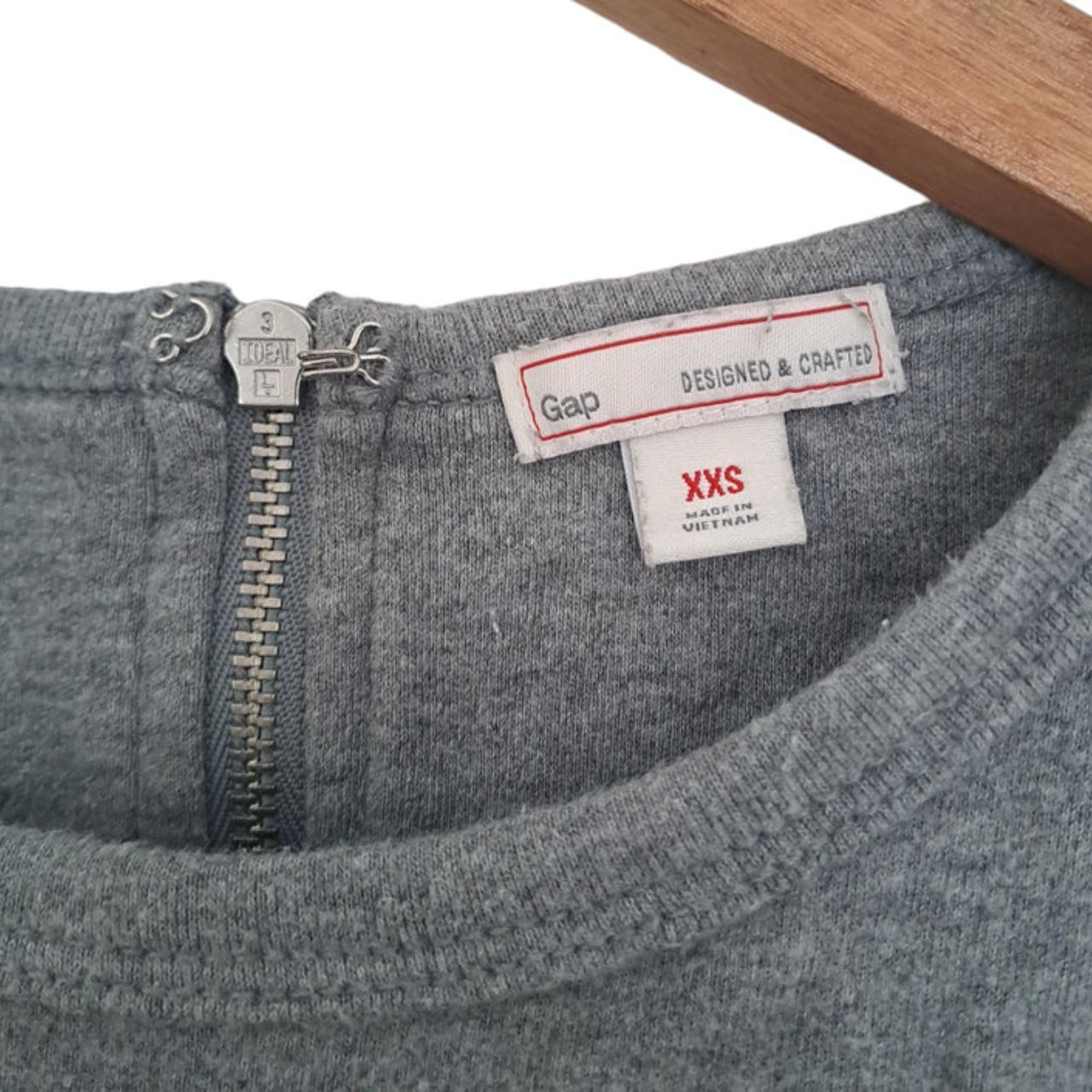 Blouse | Women's XXS Casual Grey Peplum Top