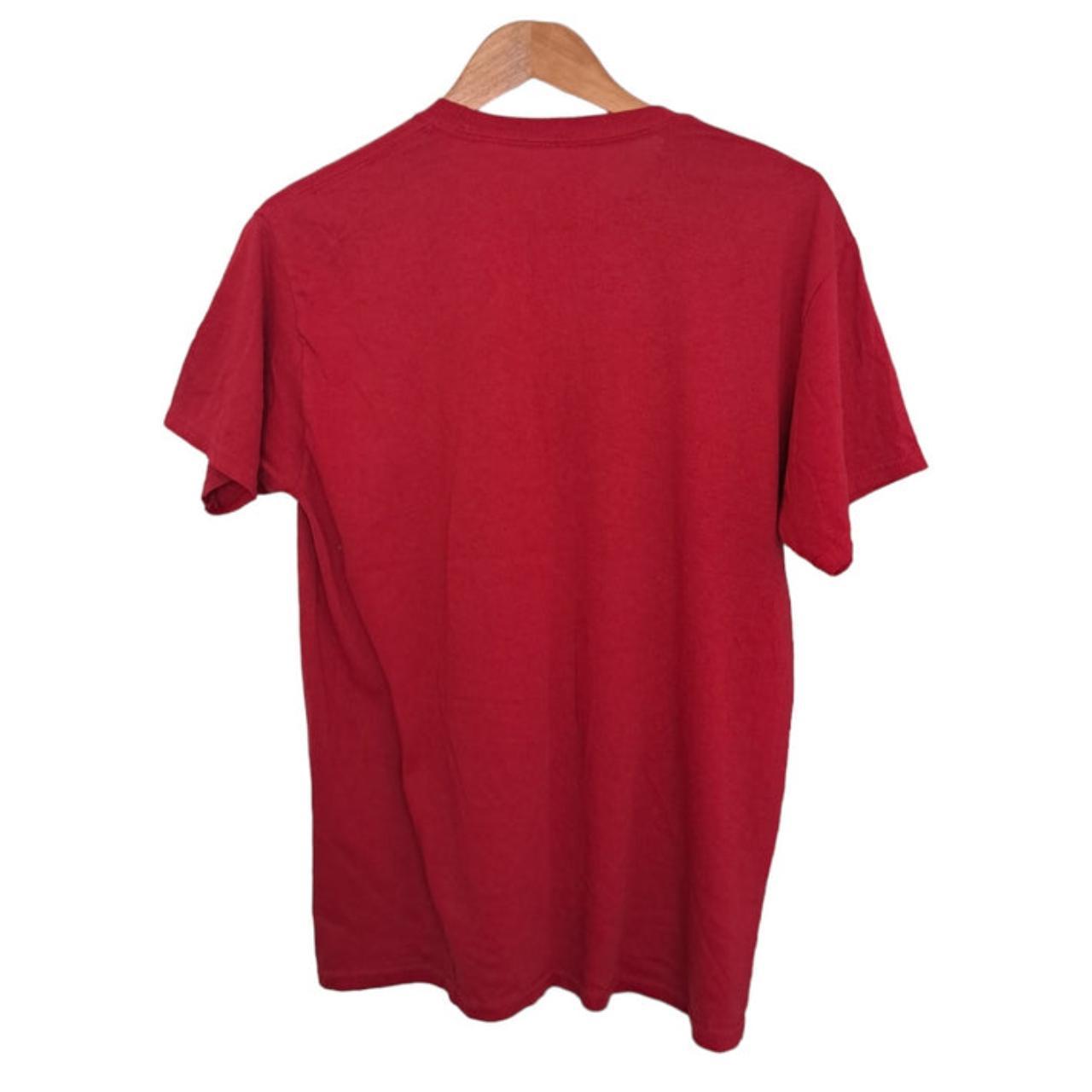 T-shirt | Women Medium Men Small Red Hanes Football Shirt