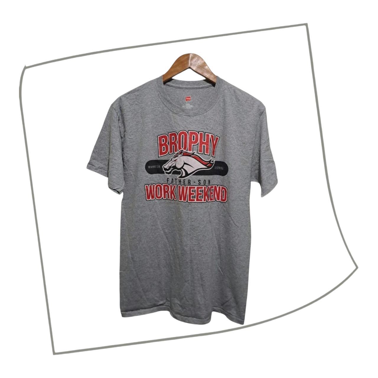 T-shirt | Women Medium Men Small Grey Hanes Knight Cotton Shirt