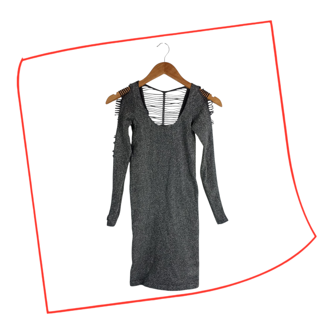 Dress | Women UK 8-10 Metallic Bodycon Mini Dress