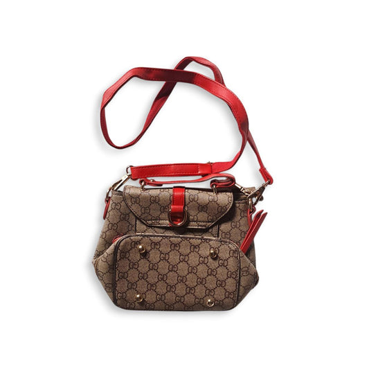Bag | Women Classic Diamond Pattern Brown Handbag Slingbag