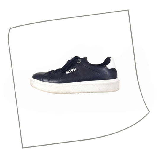 Footwear | Men UK7 Black Thick Sole Faux Leather Shoes