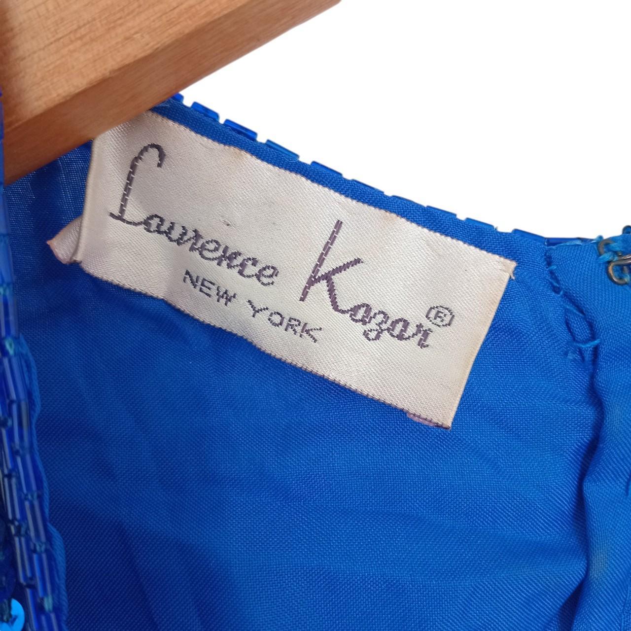 Dress | Women Large Blue Vintage Silk Gown