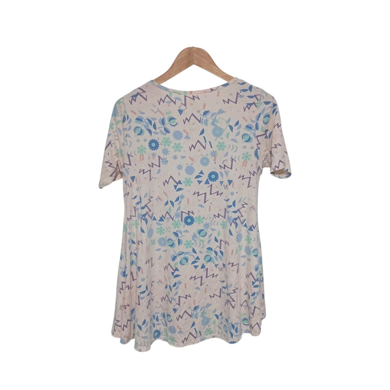 T-shirt | Women's Multicolor Abstract Floral Soft Top XS