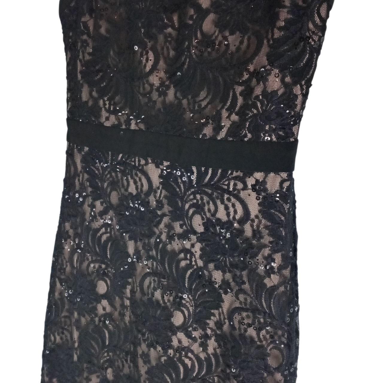 Dress | Women NW Nightway Black Nude Stretch Laced Sequined Gown