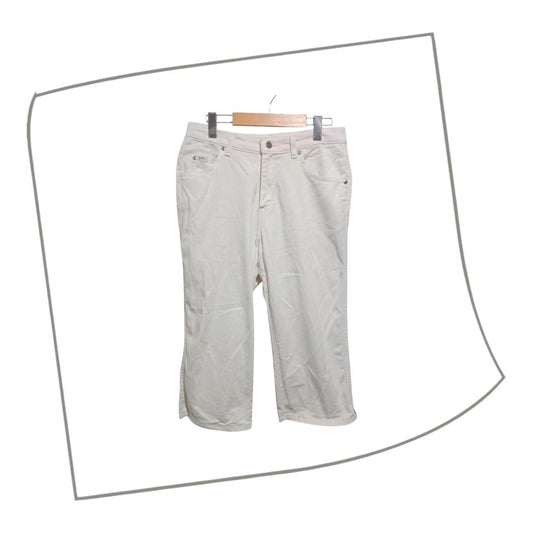 Trousers | Women UK12 Mr. Lee White Capri Pants