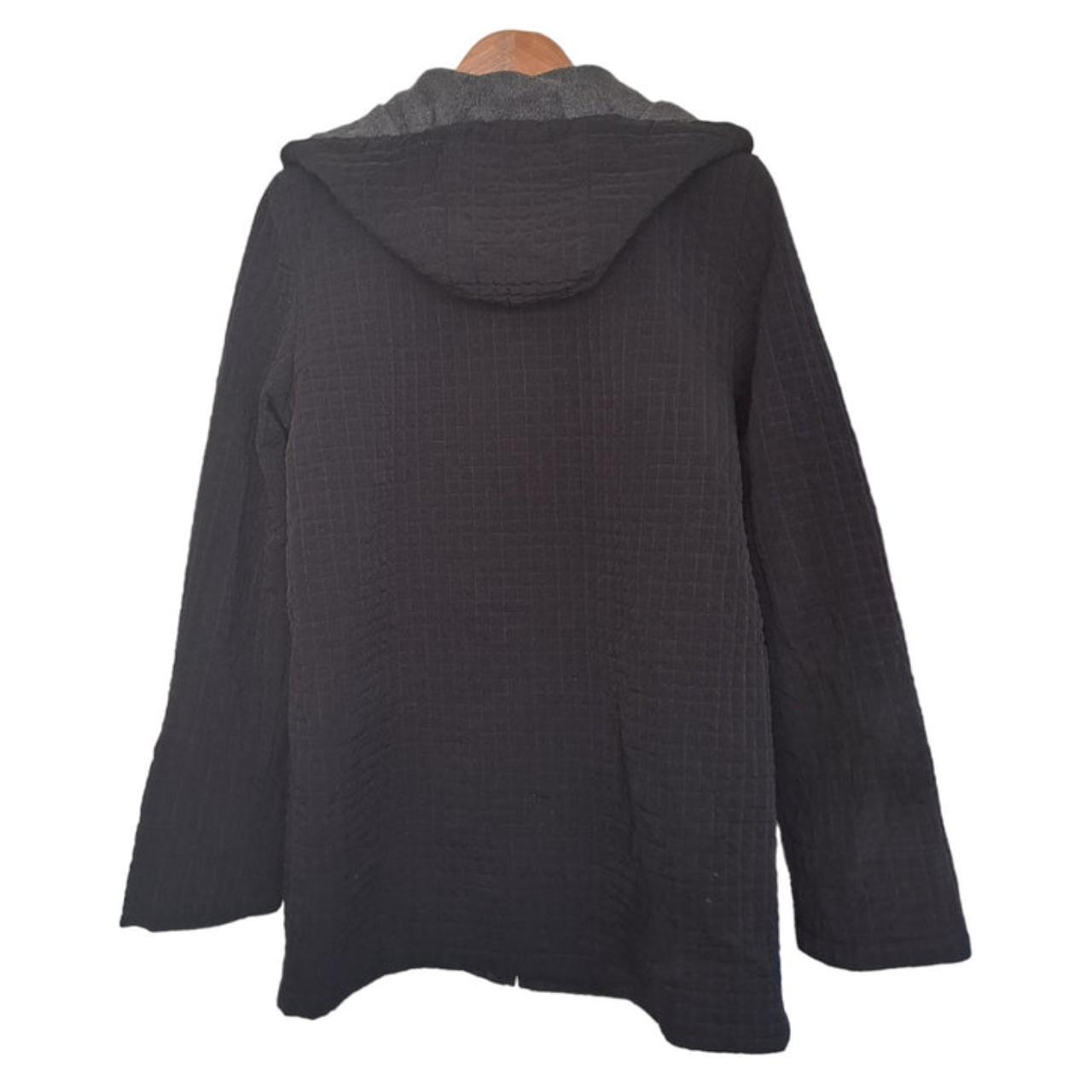 Coat | Women Small Black Thick Coat With Hood