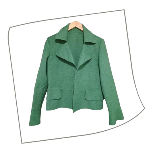 Blazer | Women Medium UK12 Green Warm Jacket