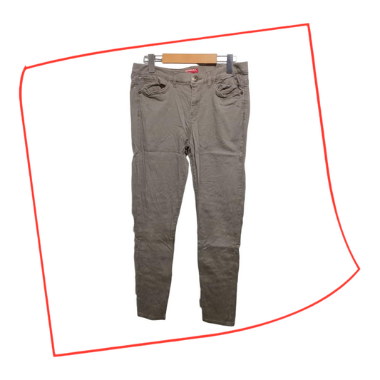 Trousers | Women Brown Skinny Pants Stretch Fit UK12