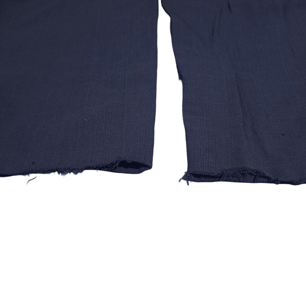 Trousers | Men’s XXL Navy Grid Pattern Slacks