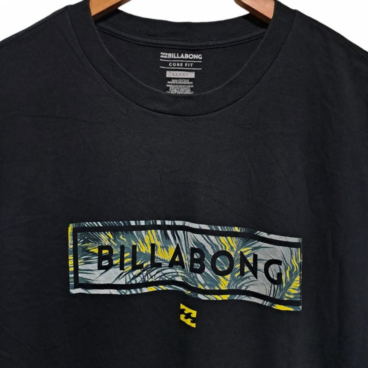 T-shirt | Unisex Black Billabong Surfer Shirt Men Large Women XL
