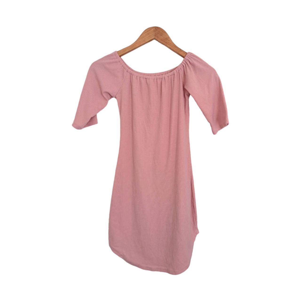 Blouse | Women Medium Pink Off-the-Shoulder Tunic Top