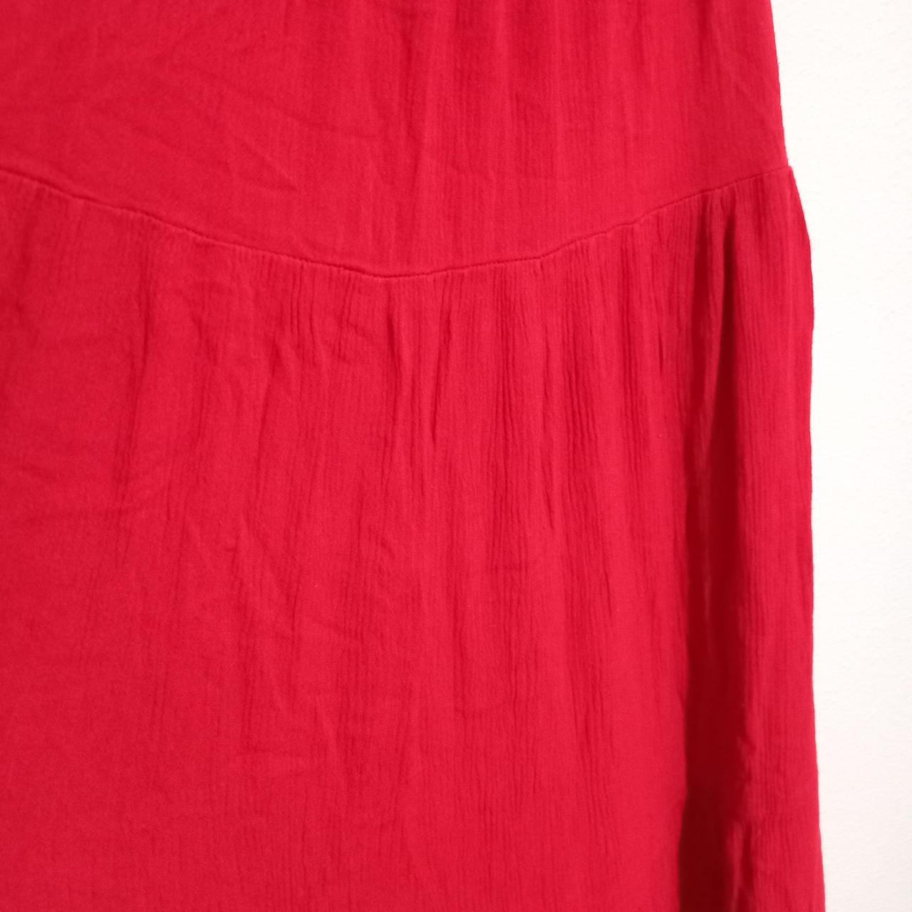 Dress | Women UK8 Red A-Line Maxi